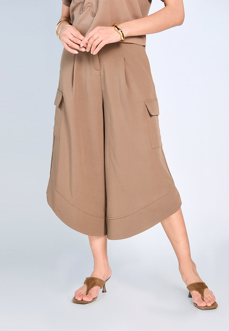 Nobleza Garner Culottes (Brown)