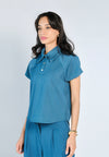Nobleza Geeno Short Sleeve Top (Teal)