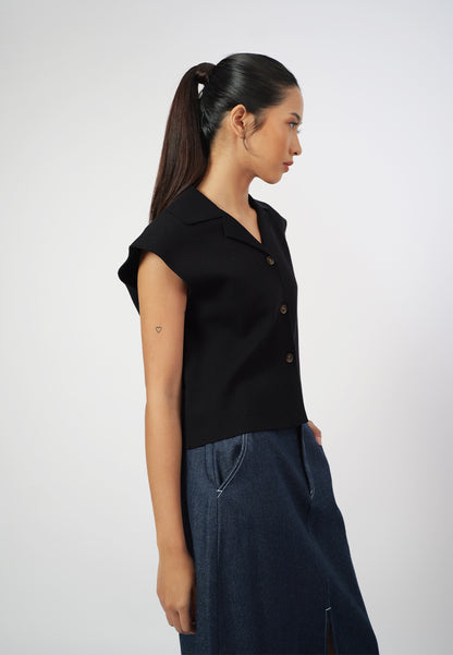 Raf Gemma Sleeveless Top (Black)