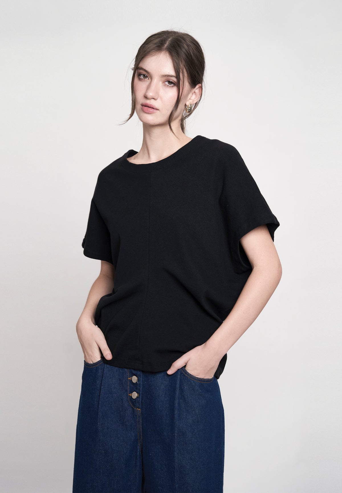 Genesy Short Sleeve Top (Black)