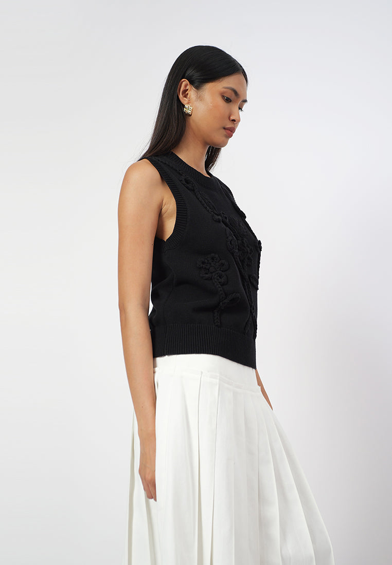 Raf Giana Sleeveless Top (Black)