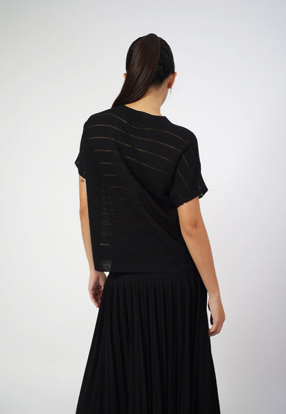 Raf Gigi Short Sleeve Top (Black)