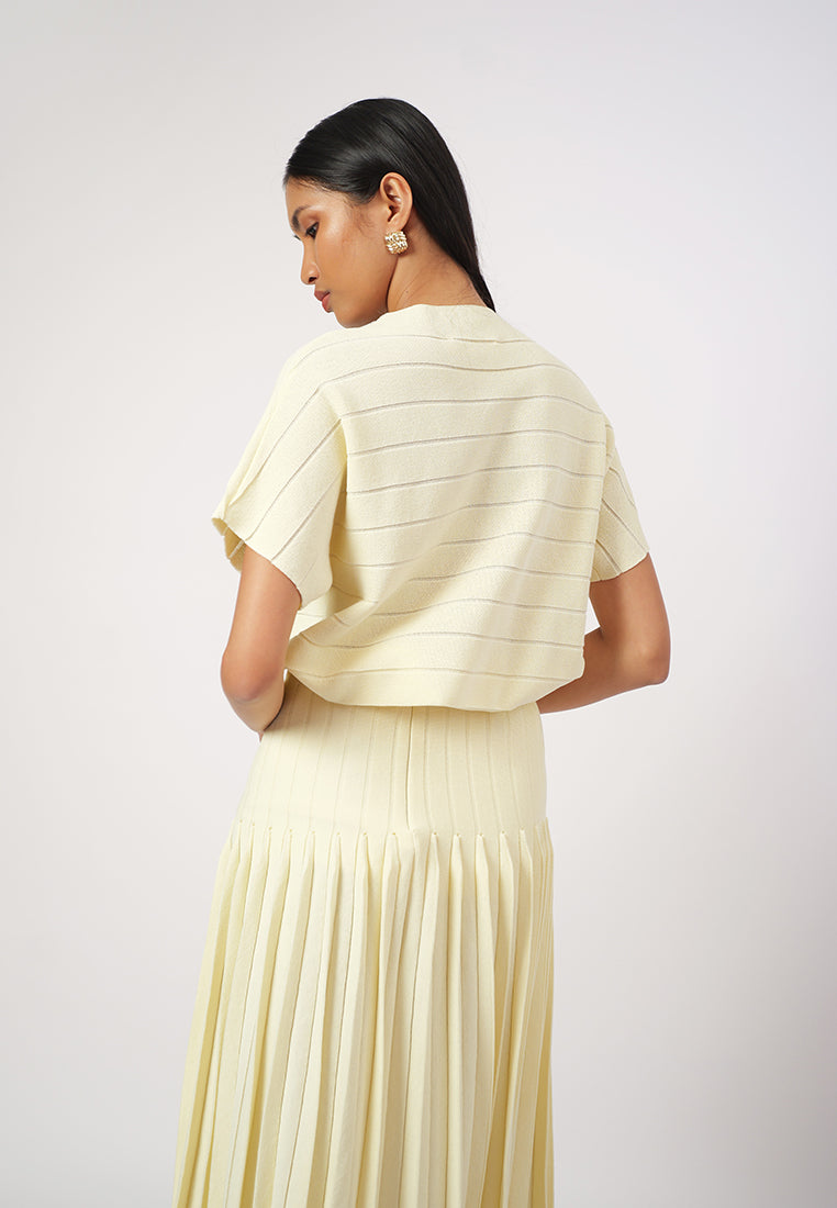 Raf Gigi Short Sleeve Top (Yellow Butter)