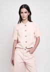 Glydel Short Sleeve Top (Light Pink)