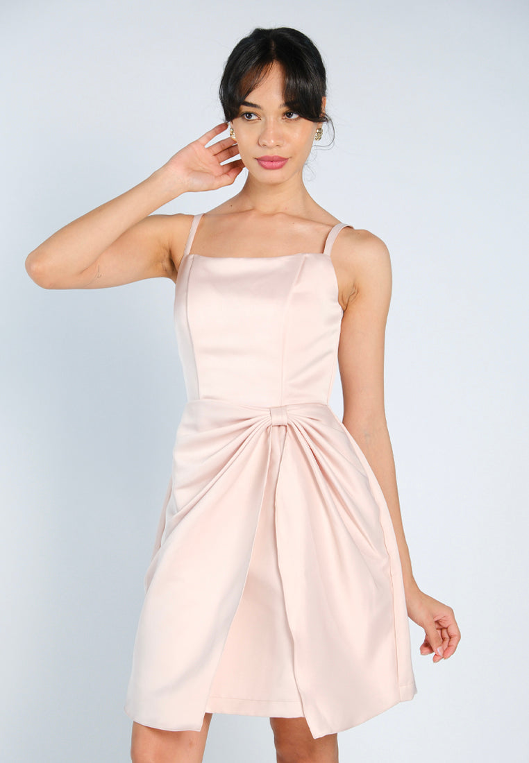 Mark Bumgarner X Vania Romoff For Plains & Prints Grace Sleeveless Dress (Blush)
