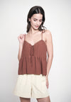 Grady Sleeveless Top (Toffee)