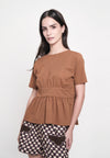 Grady Short Sleeve Top (Toffee )