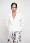 Greece Long Sleeve Cardigan (Printed Cream)