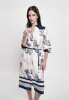 Greece Long Sleeve Dress (Printed Taupe)