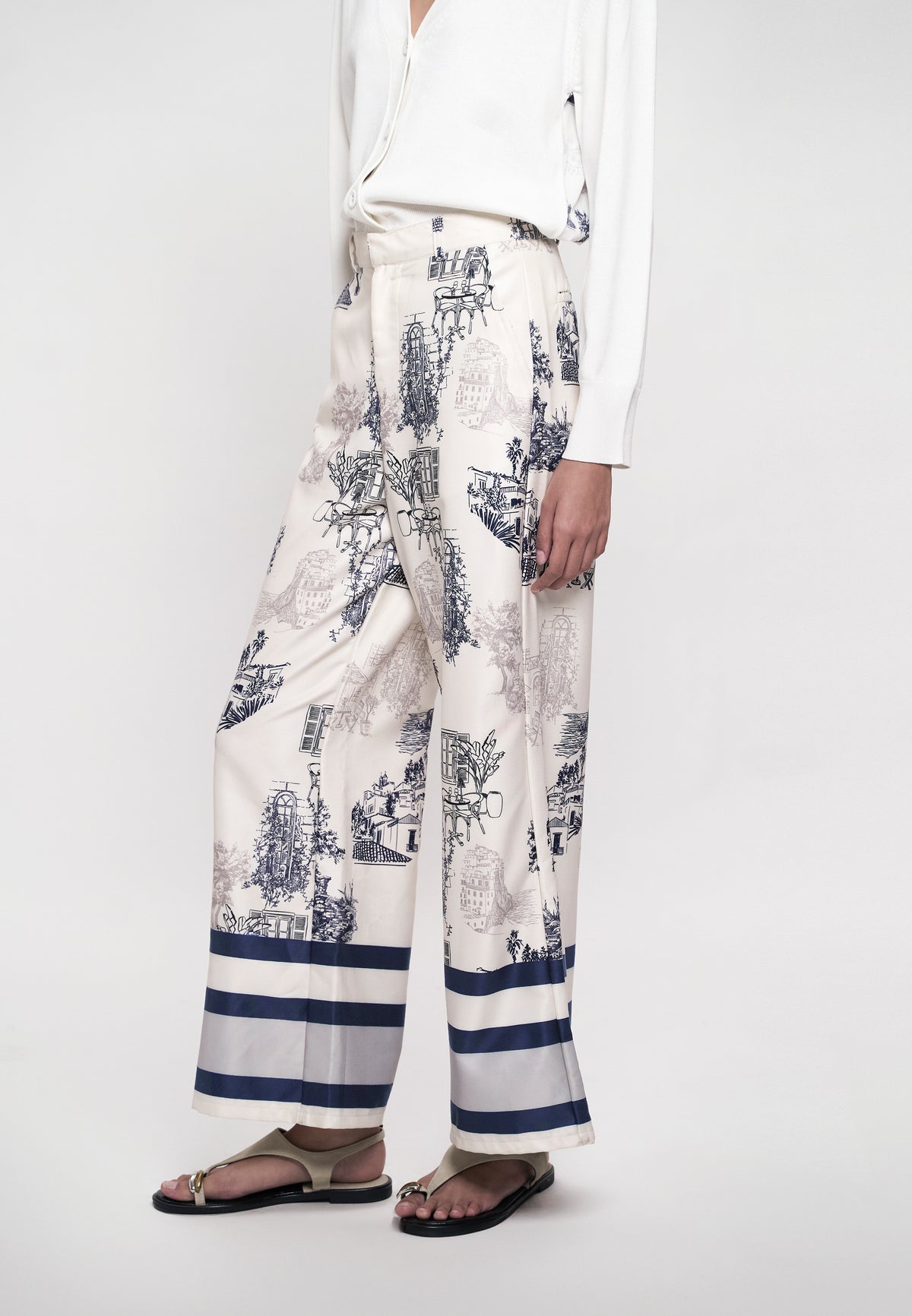Greece Pants (Printed Taupe)
