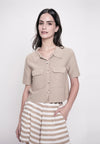 Guanna Short Sleeve Top (Taupe)