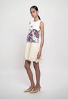 Gwynete Sleeveless Dress (Spot Print Cream)