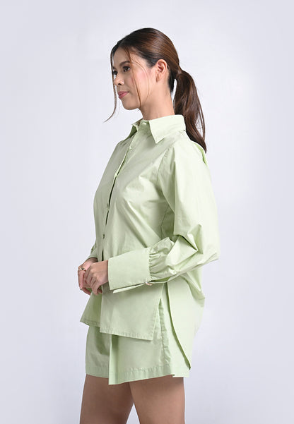 Archetype Travel Harkin Long Sleeve Top (Mint)