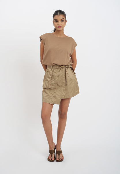 Raf Harper Sleeveless Dress (Khaki)