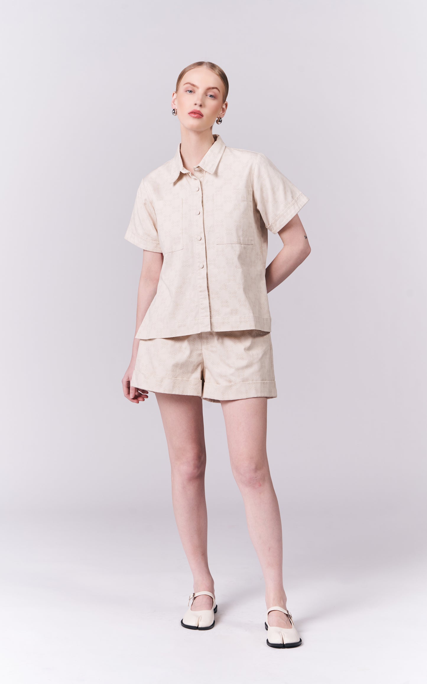 DNM Studios Hariette Shorts (P. Beige)