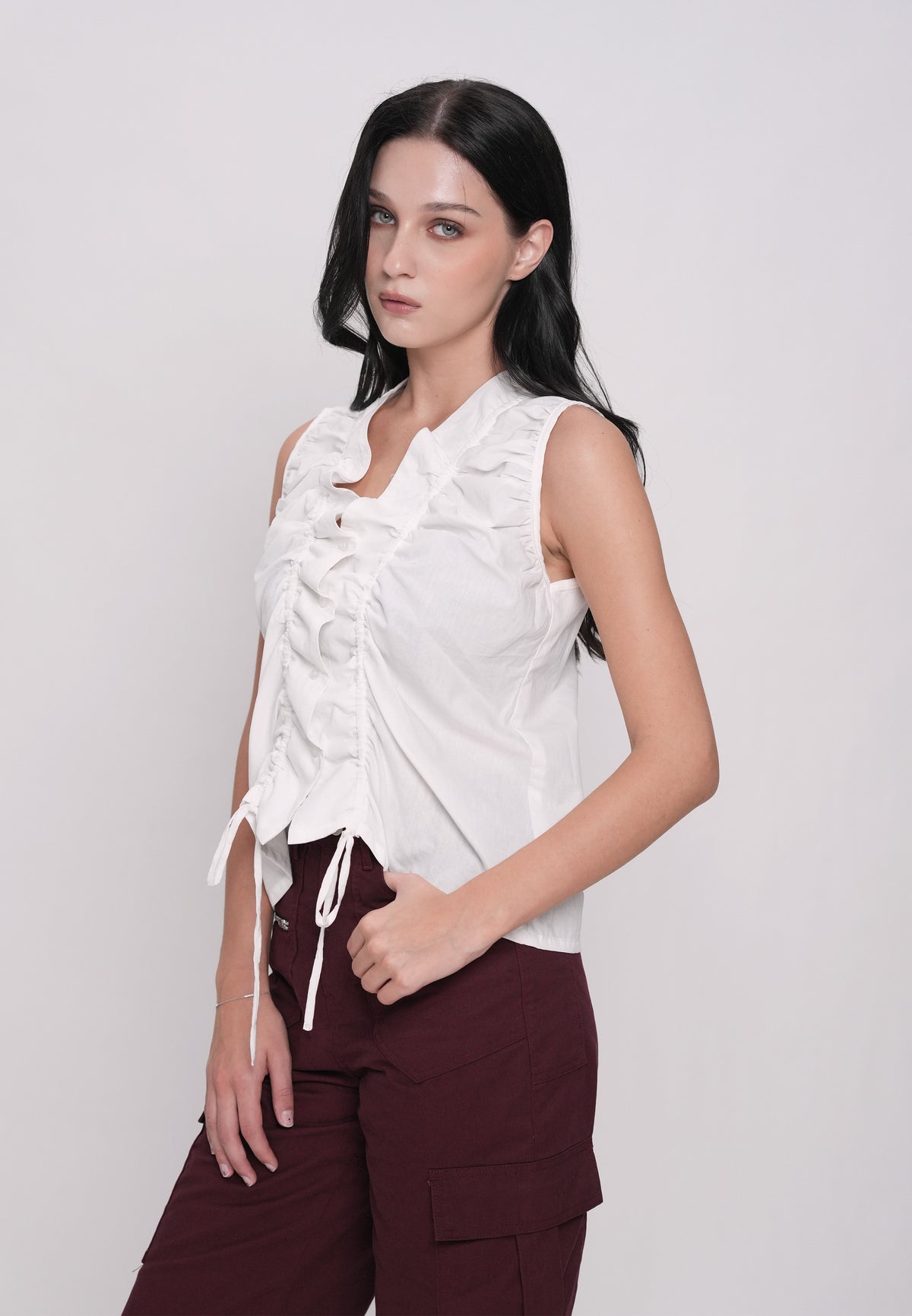 Havenn Sleeveless Top (Offwhite)