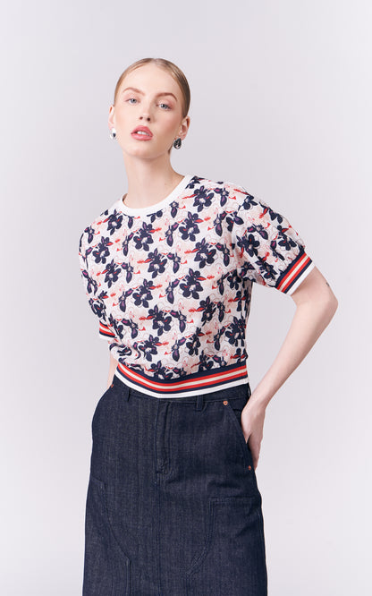 DNM Studios Hermionne Short Sleeve Top (Multi)