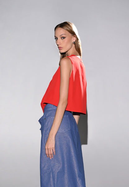 RAF Heze Sleeveless Top (Red)