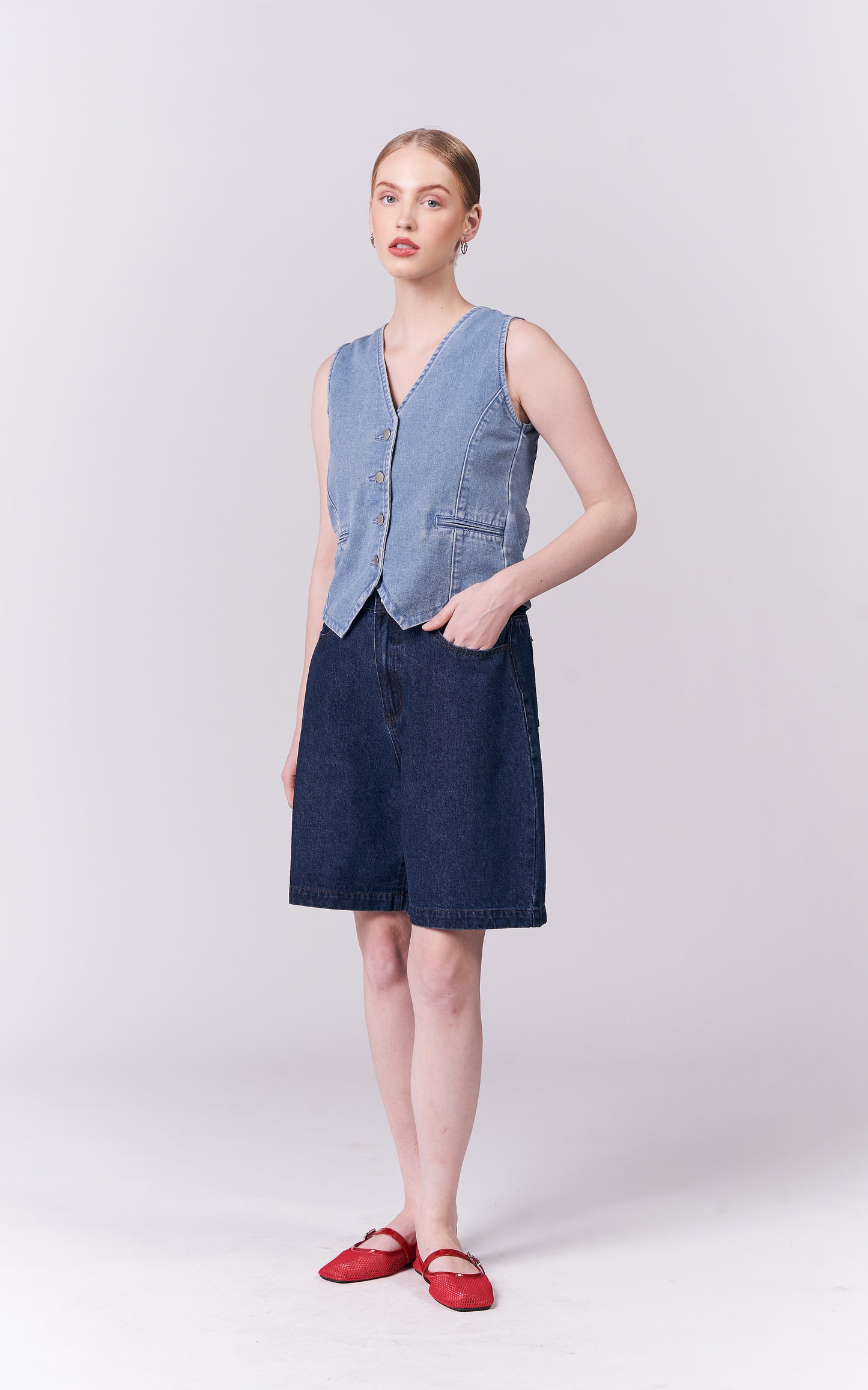 DNM Studios Hiza Long Shorts (Blue)