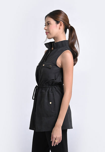 Archetype Travel Hooper Sleeveless Tunic Dress (Black)