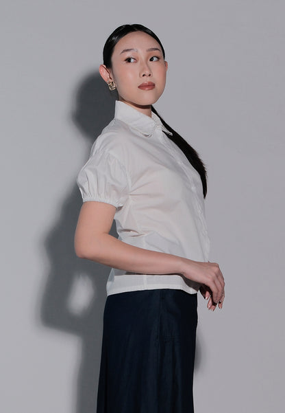 Holiday 2025 Ibhya Short Sleeve Top (Off White)