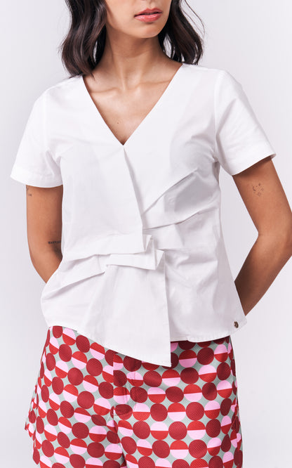 Icylin Short Sleeve Top (White)