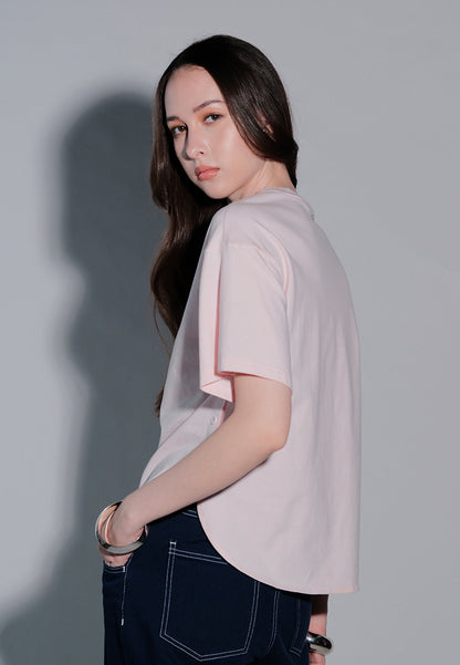 Holiday 2025 Ilette Short Sleeve Top (Blush)
