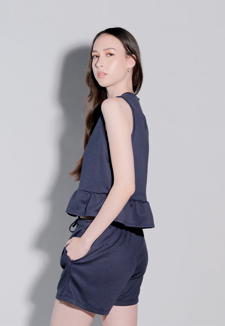 Holiday 2025 Imma Top And Shorts Set Top (Navy)