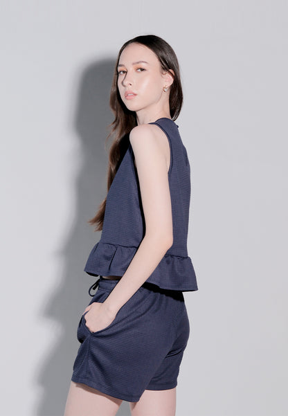 Holiday 2025 Imma Top And Shorts Set Top (Navy)