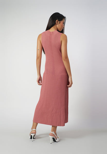 Raf Inez Sleeveless Dress  (Dark Rose)