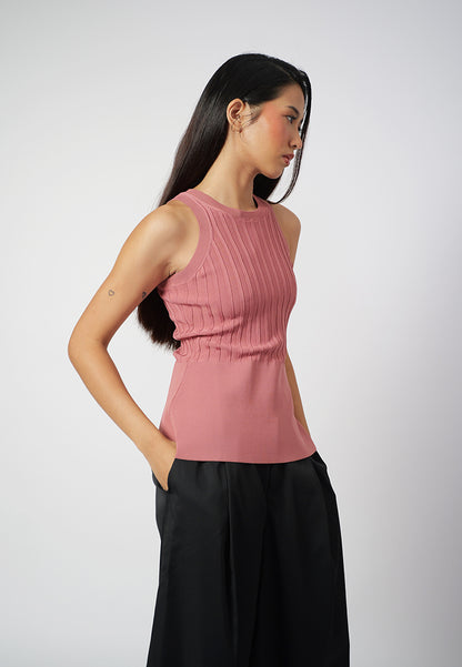 Raf Inez Sleeveless Top (Dark Rose)