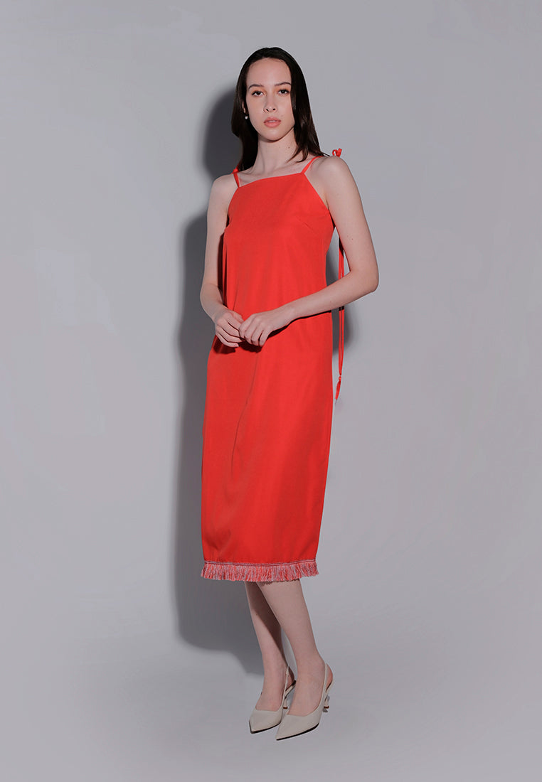 Holiday 2025 Ingrid Sleeveless Dress (Red)