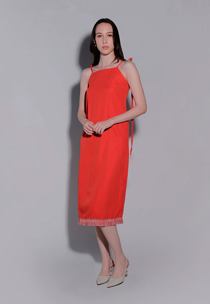 Holiday 2025 Ingrid Sleeveless Dress (Red)