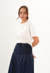 Archetype Refined Ink Short Sleeve Top (Offwhite)