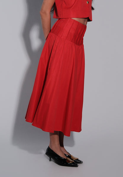 Holiday 2025 Irisha Skirt (Red)