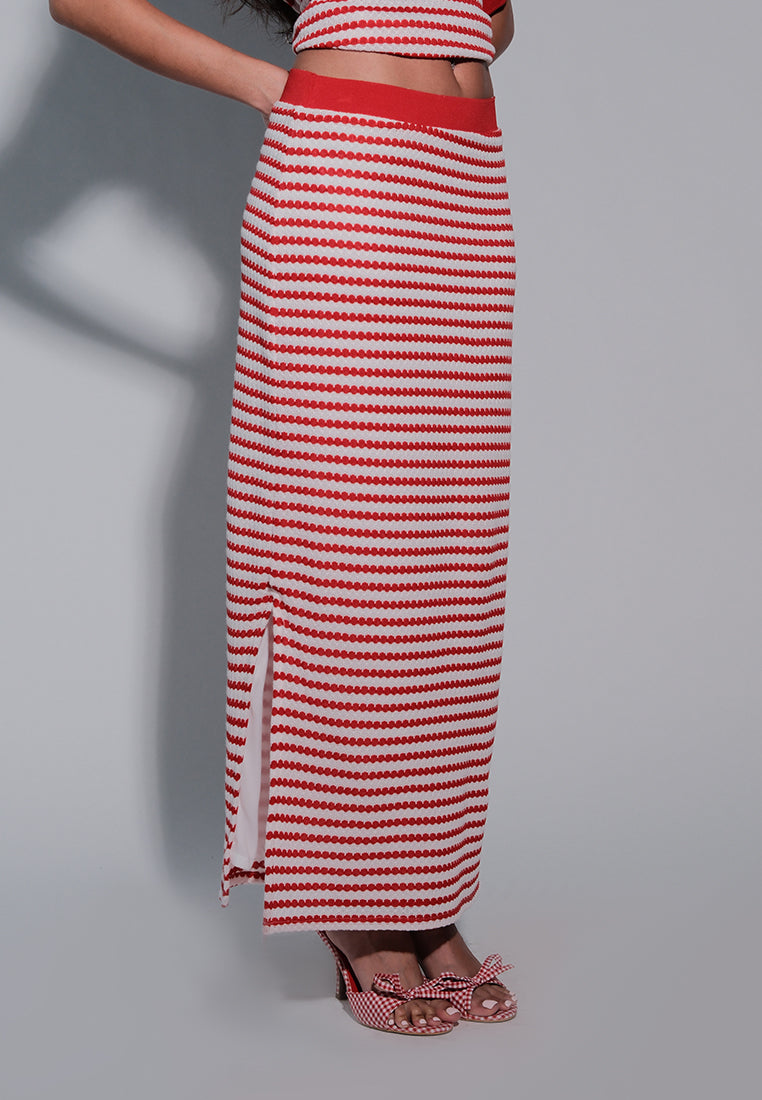 Holiday 2025 Irra Skirt (Striped Red)