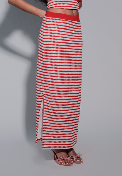 Holiday 2025 Irra Skirt (Striped Red)