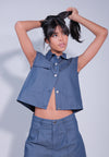 DNM Studios x Raxenne Isabelas Sleeveless Top (Blue)
