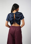 Raf Isabelle Short Sleeve Top (Navy)