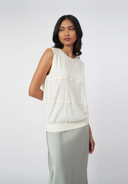 Raf Ivette Sleeveless Top (Off White)