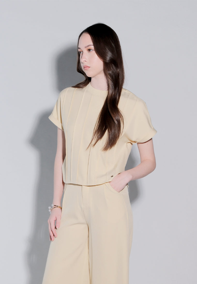 Holiday 2025 Izumi Short Sleeve Top (Yellow)