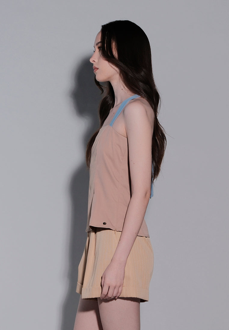 Holiday 2025 Izzy Sleeveless Top (Khaki)