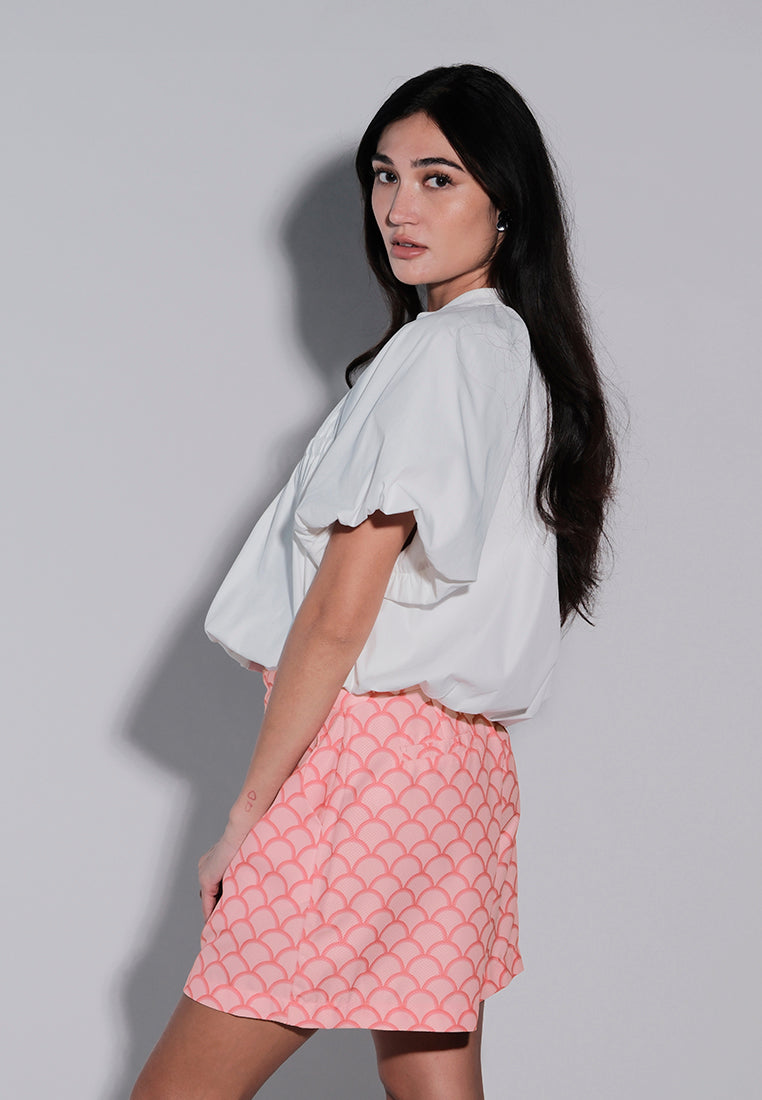 Holiday 2025 Jab Short Sleeve Top (Off White)