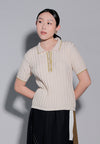 Holiday 2025 Jafar Short Sleeve Top (Cream)