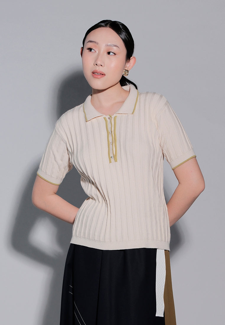 Holiday 2025 Jafar Short Sleeve Top (Cream)