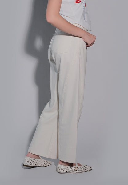 Holiday 2025 Jagged Barrel Pants  (Off White)
