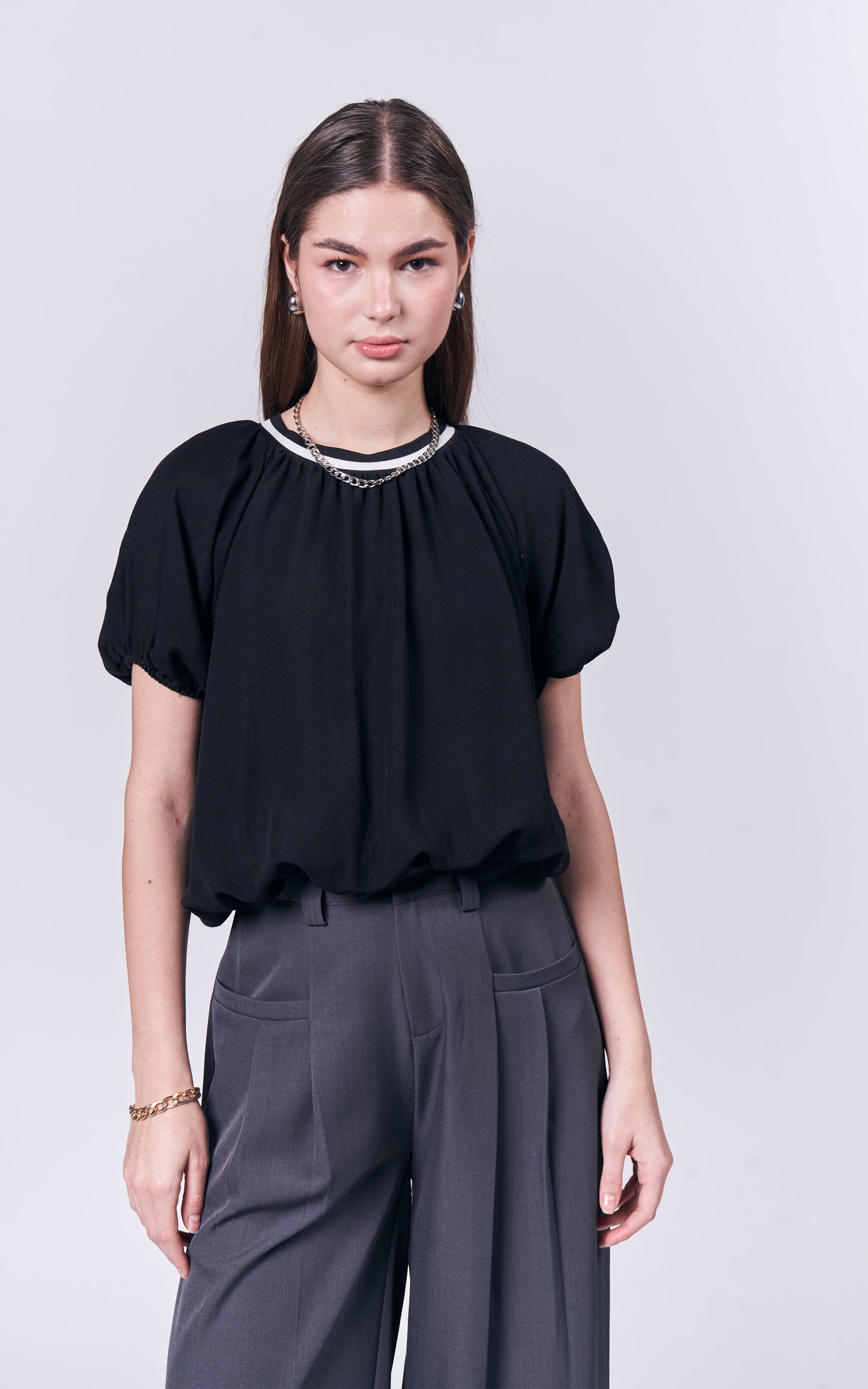 Jamm Short Sleeve Top (Black)