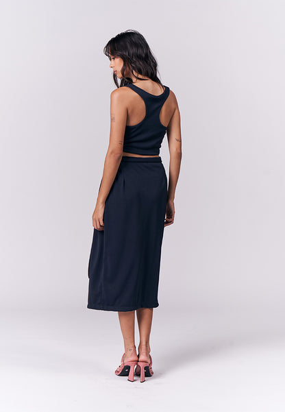 Jazmine Sleeveless And Skirt (Navy)