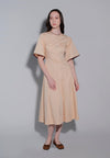 Holiday 2025 Jengga Short Sleeve Dress  (Beige)