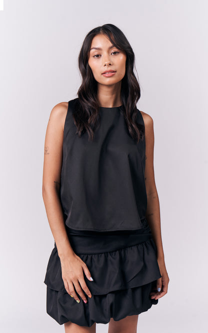 Jianna Sleeveless Top (Black)